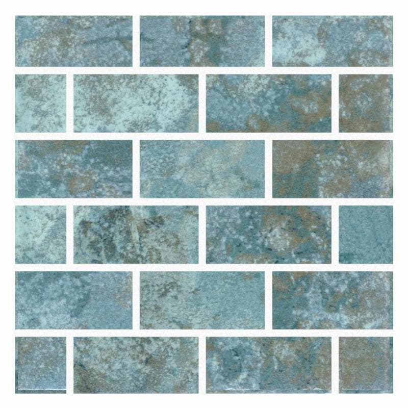 Aquabella Lakes Shasta 1x2 Porcelain Mosaic 12"x12" Pool Tile - Image 1