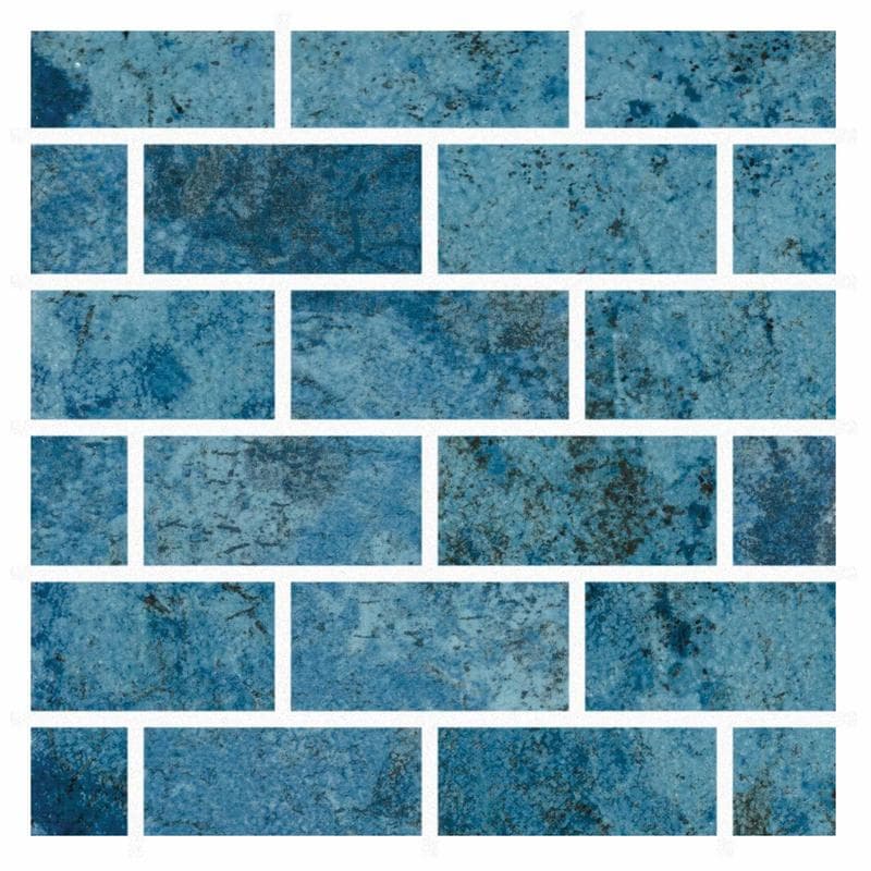 Aquabella Lakes Tahoe 1x2 Porcelain Mosaic 12"x12" Pool Tile - Image 1