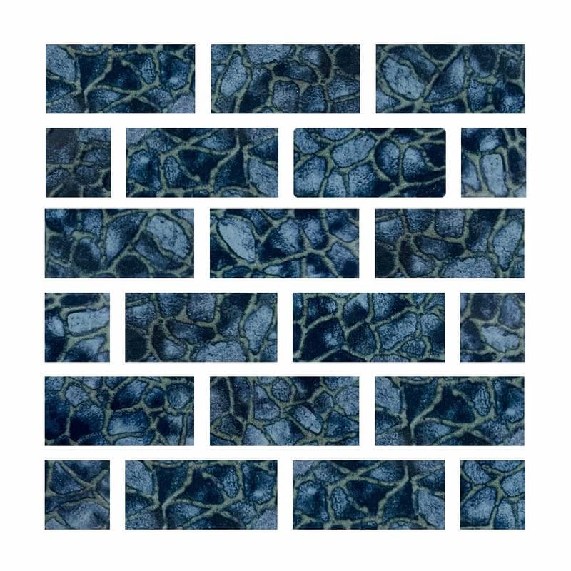 Aquabella Timeless Adventure 1x2 Porcelain Mosaic 12"x12" Pool Tile - Image 1