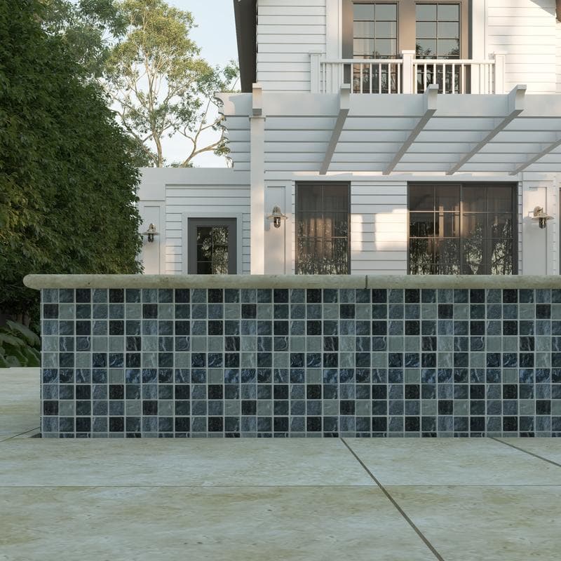 Aquabella Aurora Borealis Crystal 1x1 Glass Mosaic 12"x12" Pool Tile (AB-1110) - Image 6