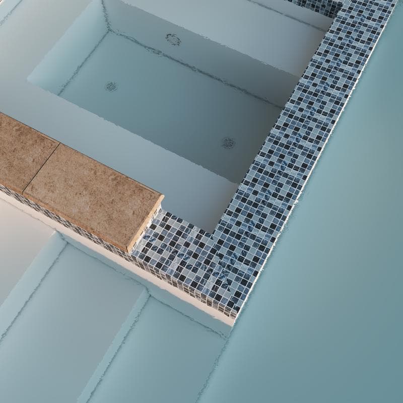 Aquabella Aurora Borealis Magic 1x1 Glass Mosaic 12"x12" Pool Tile (AB-1113) - Image 2