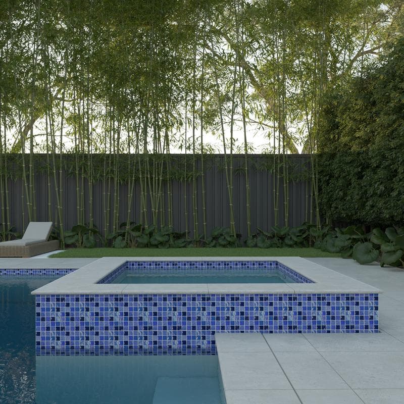 Aquabella Night Life Galant 1x1 Glass Mosaic 12"x12" Pool Tile (NL-1132) - Image 4