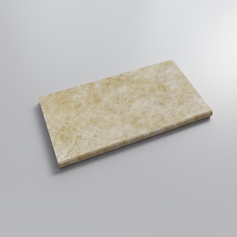Cordoba Cream 3cm Bullnose Pool Coping 12x24 - Image 2