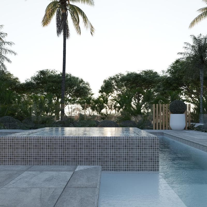 Aquabella Night Life Melody 1x1 Glass Mosaic 12"x12" Pool Tile (NL-1138) - Image 4