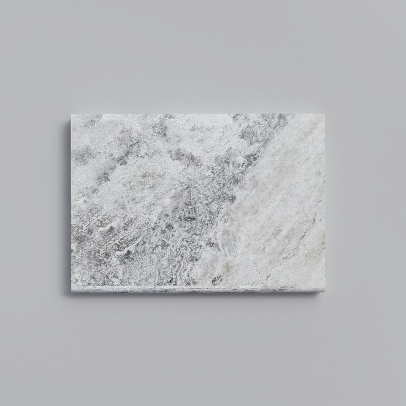 Silver Travertine 3cm Bullnose Pool Coping 16x24 - Image 1