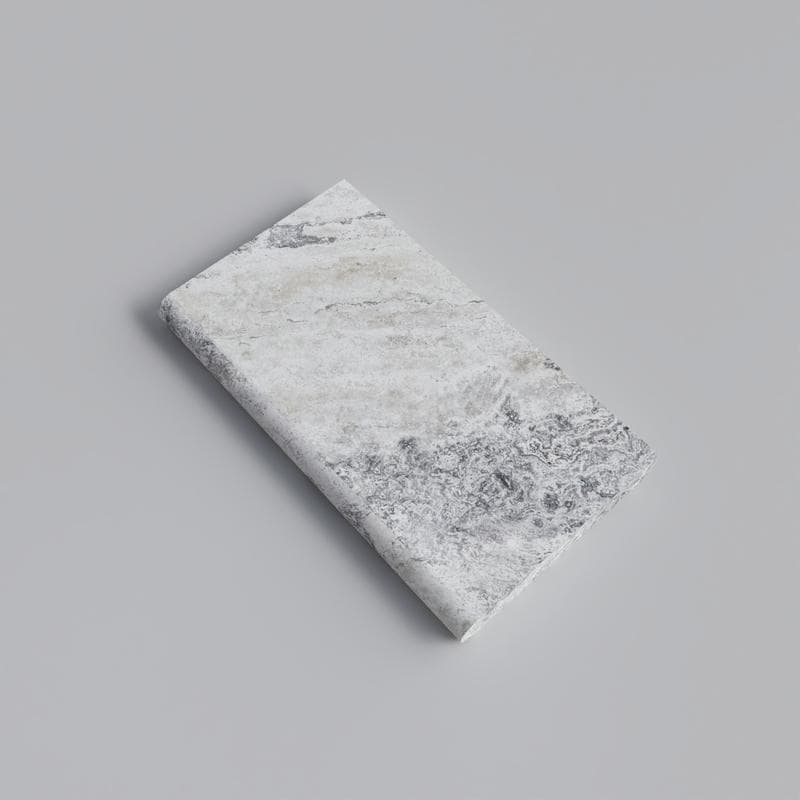 Silver Travertine 5cm Bullnose Pool Coping 12x24 - Image 3