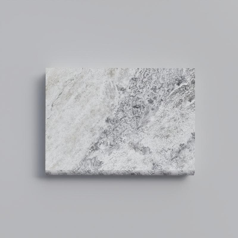 Silver Travertine 5cm Bullnose Pool Coping 16x24 - Image 1
