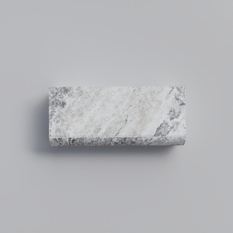 Silver Travertine 5cm Bullnose Pool Coping 4x12 - Image 1