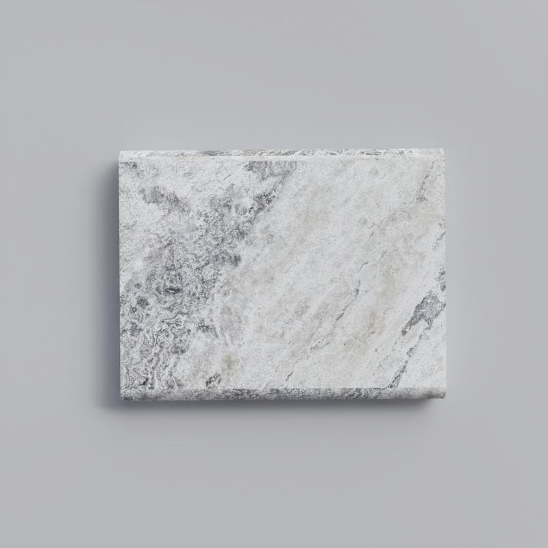 Silver Travertine 5cm Double Bullnose Pool Coping 16x24 - Image 1