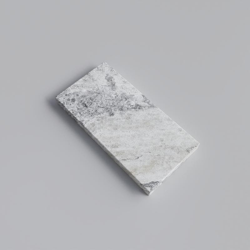 Silver Travertine 5cm Double Modern Pool Coping 12x24 - Image 3