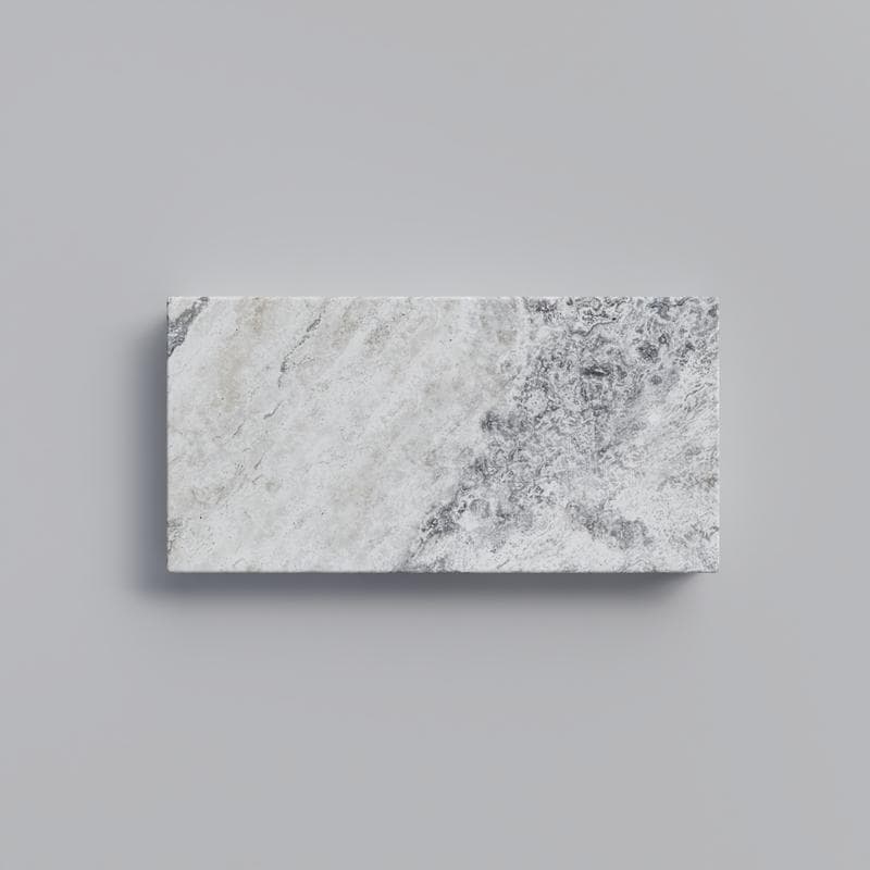 Silver Travertine 5cm Modern Pool Coping 12x24 - Image 1