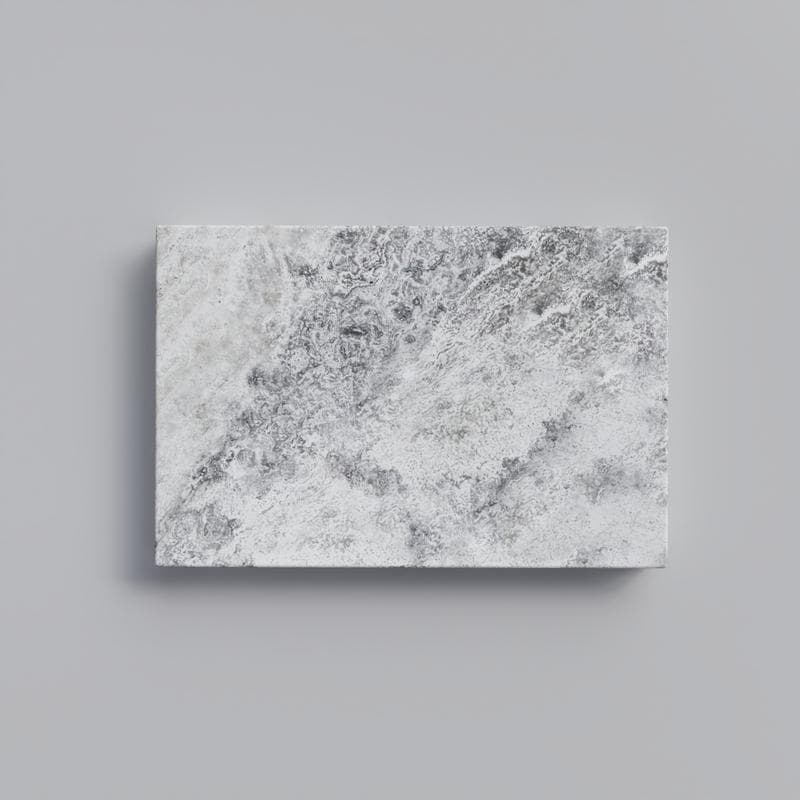 Silver Travertine 5cm Modern Pool Coping 16x24 - Image 1