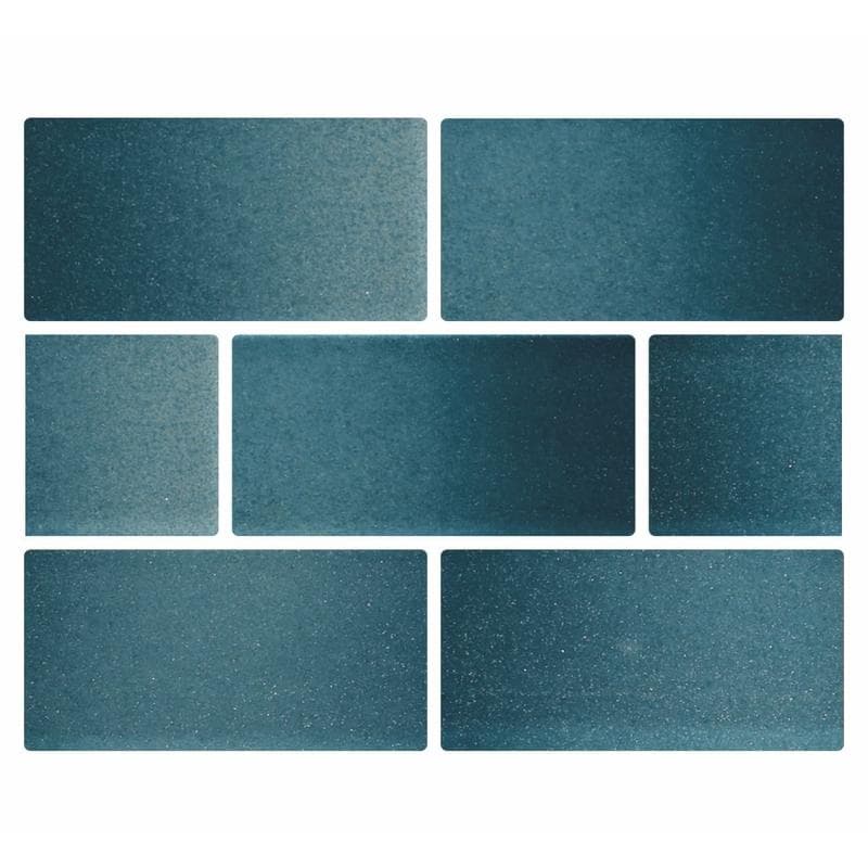 Aquabella Riviera Aqua Sanremo 2x4 Glass Mosaic 12"x12" Pool Tile (RV-2430) - Image 1