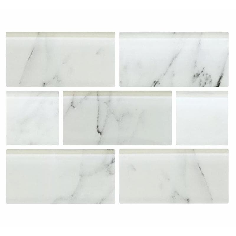 Aquabella Riviera Aqua Monaco 2x4 Glass Mosaic 12"x12" Pool Tile (RV-2428) - Image 1