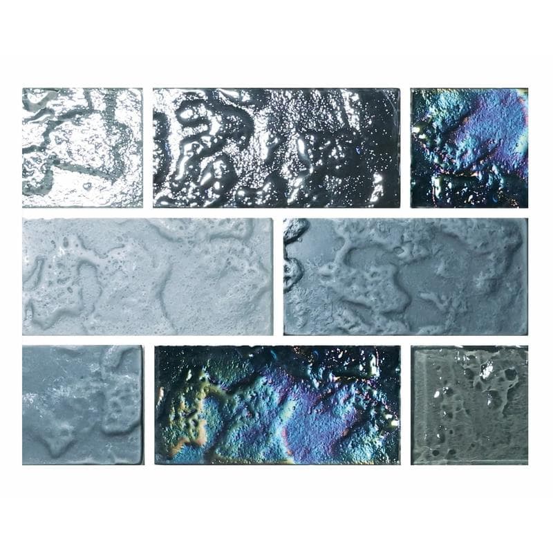 Aquabella Odyssey Naxos 2x4 Glass Mosaic 12"x12" Pool Tile (OD-2444) - Image 1