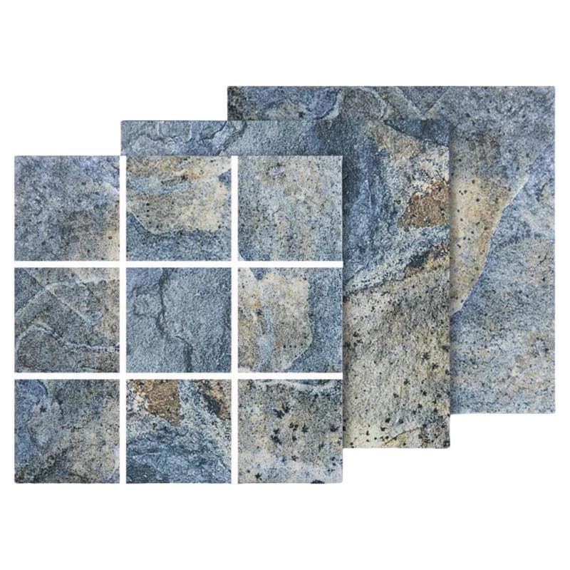 Aquabella Italian Slate San Marino 2x2 Porcelain Mosaic 12"x12" Pool Tile (IS-234) - Image 1