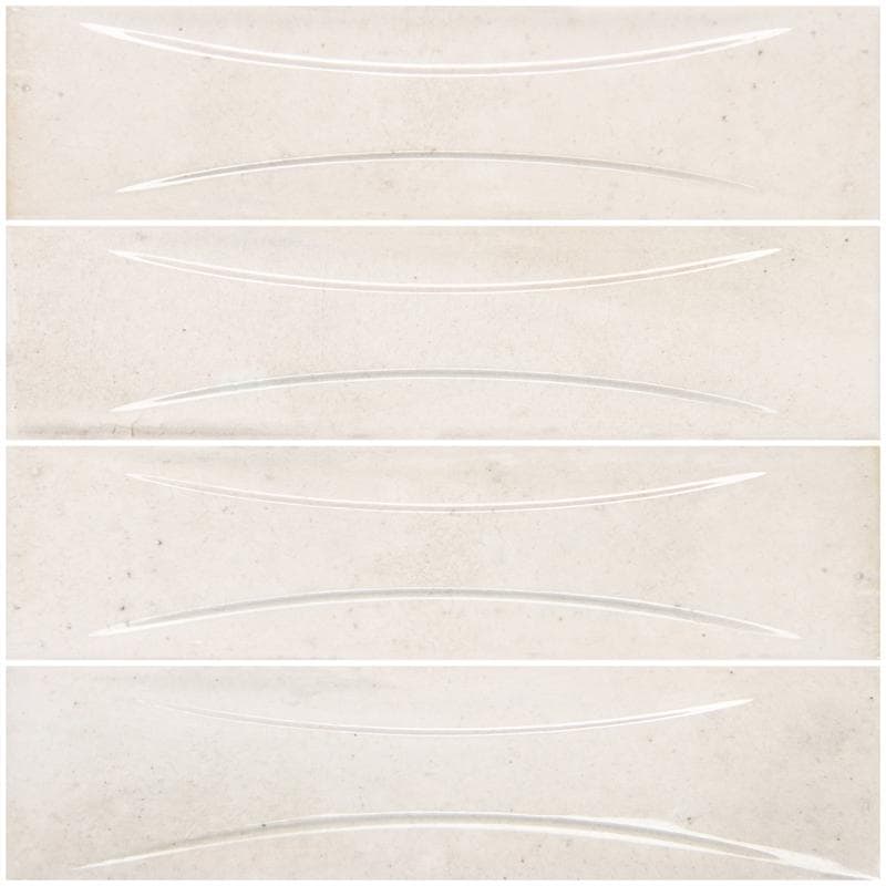 Artistry Boutique Antique White Relief 3x12 - Pool Tile - Image 1