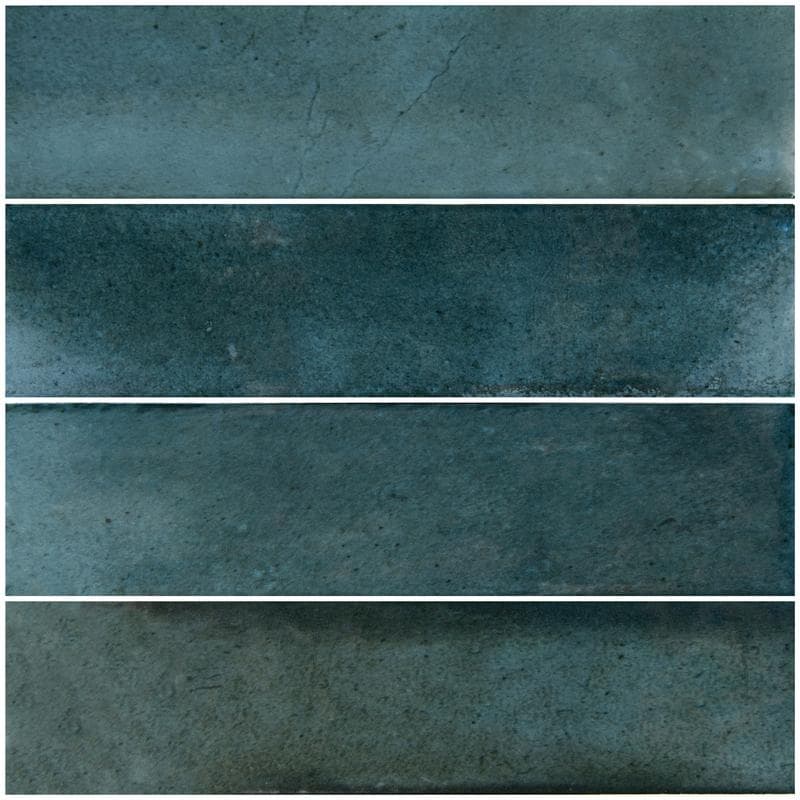 Artistry Boutique Prussian Blue Field 3x12 - Pool Tile - Image 1