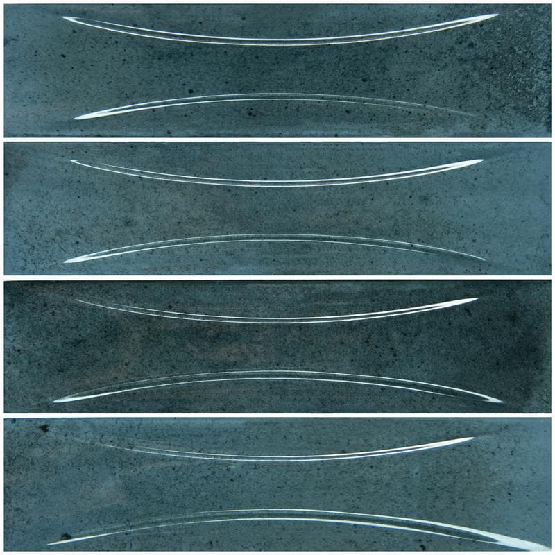 Artistry Boutique Prussian Blue Relief 3x12 - Pool Tile - Image 1