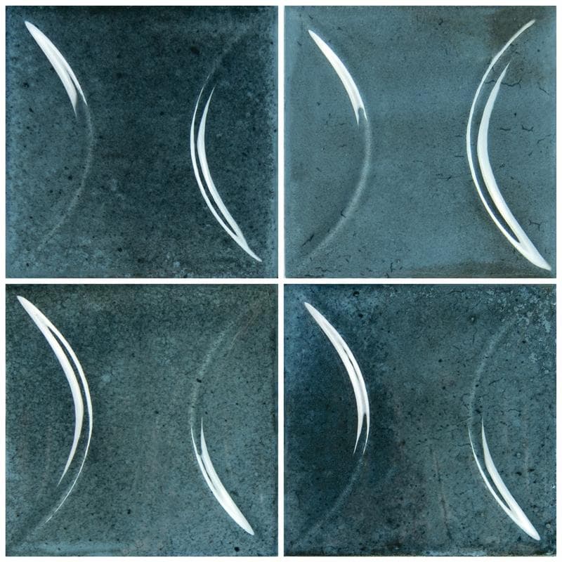 Artistry Boutique Prussian Blue Relief 6x6 - Pool Tile - Image 1