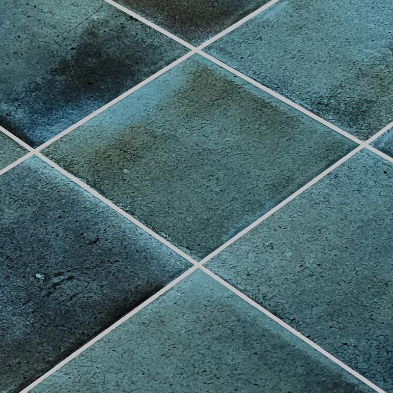 Artistry Boutique Prussian Blue Field 6x6 - Pool Tile - Image 2