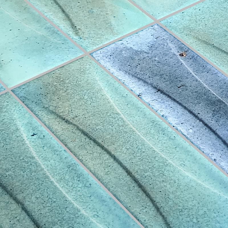 Artistry Boutique Verdigris Relief 3x12 - Pool Tile - Image 2