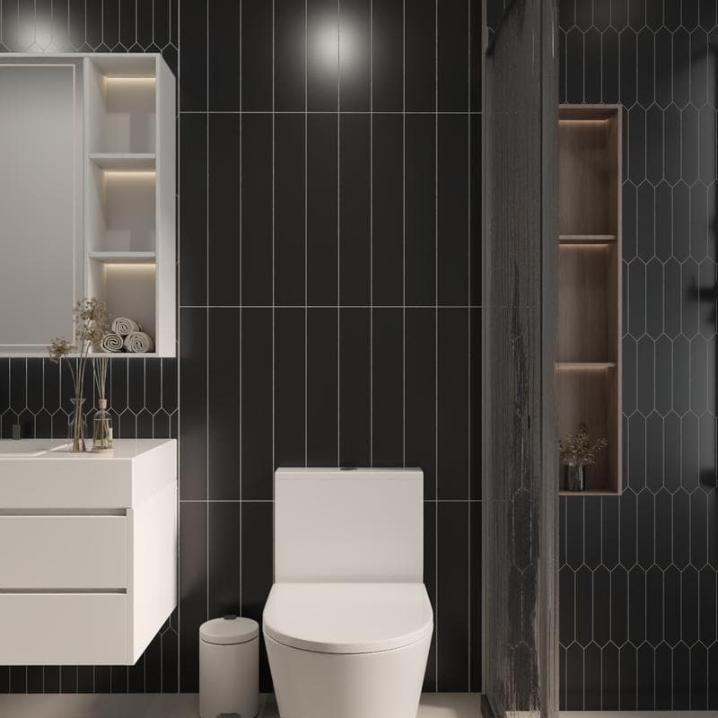 Marquise Negro Matte 4x24 - Image 2