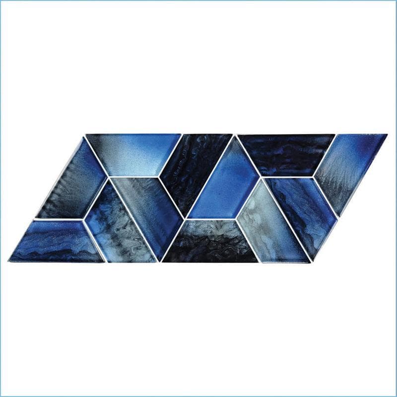 Dimension Dusk 2x4 Glass Mosaic 12"x12" Pool Tile - Image 3