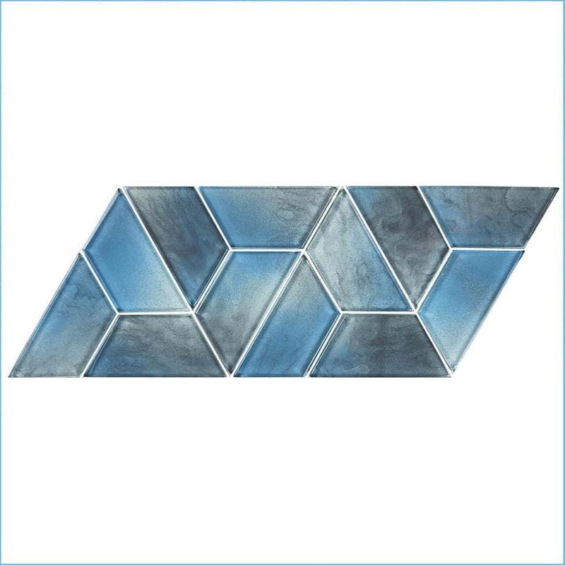 Dimension Morning Fog 2x4 Glass Mosaic 12"x12" Pool Tile - Image 3