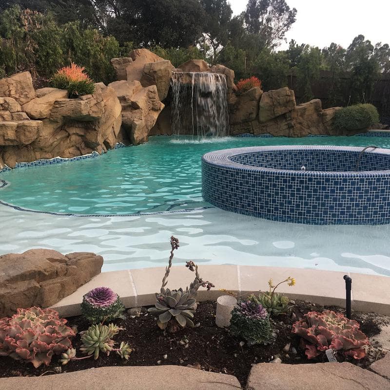 Galaxy Blue Mixed Glass Mosaic 12"x12" Pool Tile - Image 3