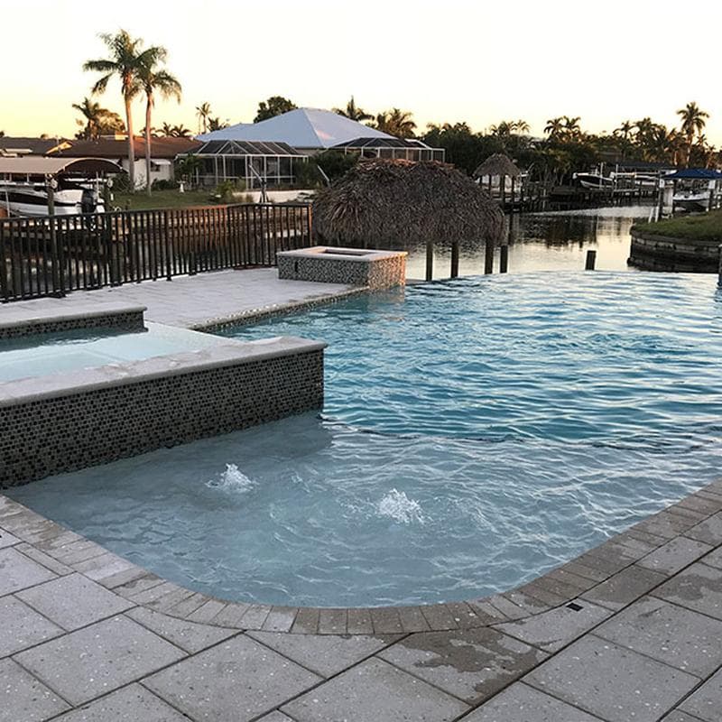 Galaxy Slate Blend 1x1 Glass Mosaic 12"x12" Pool Tile - Image 4