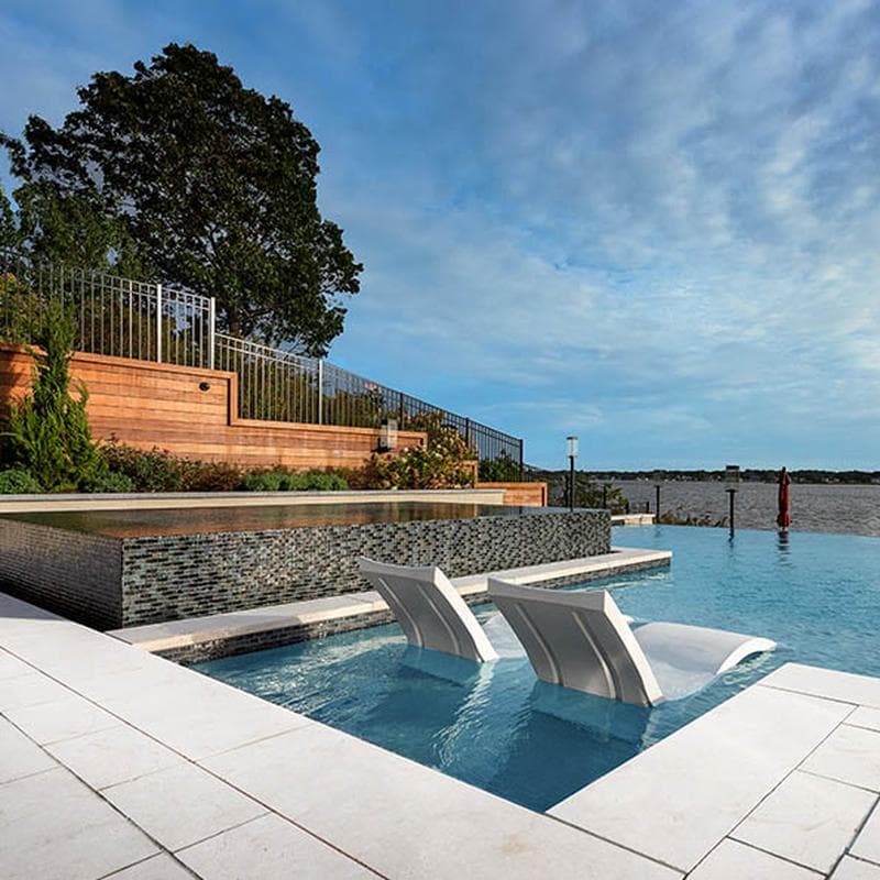 Galaxy Slate Blend 1x2 Glass Mosaic 12"x12" Pool Tile - Image 6