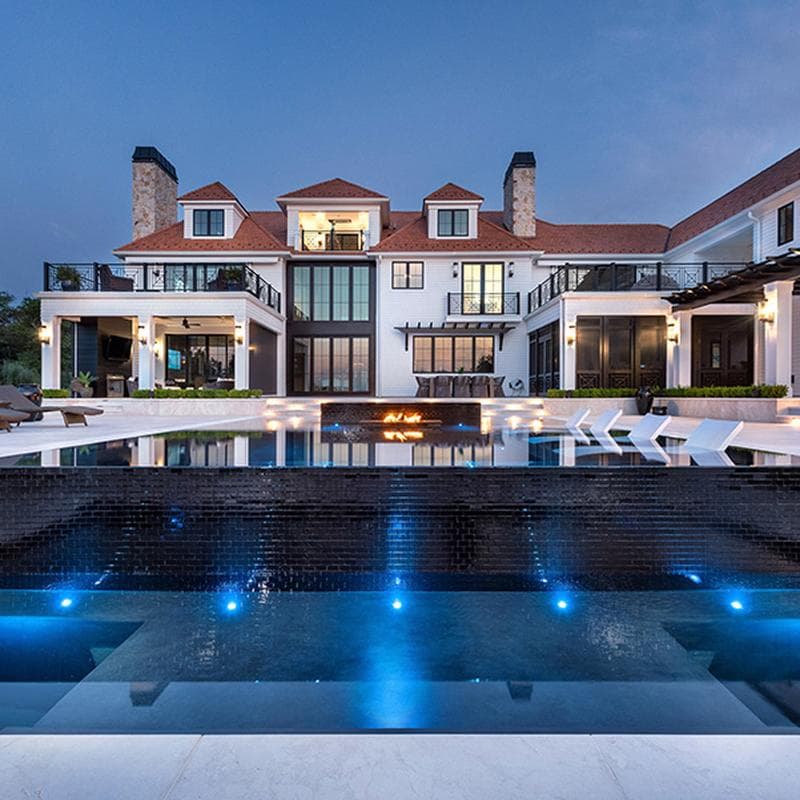 Subway Black 2x4 Glass Mosaic 12"x12" Pool Tile - Image 4