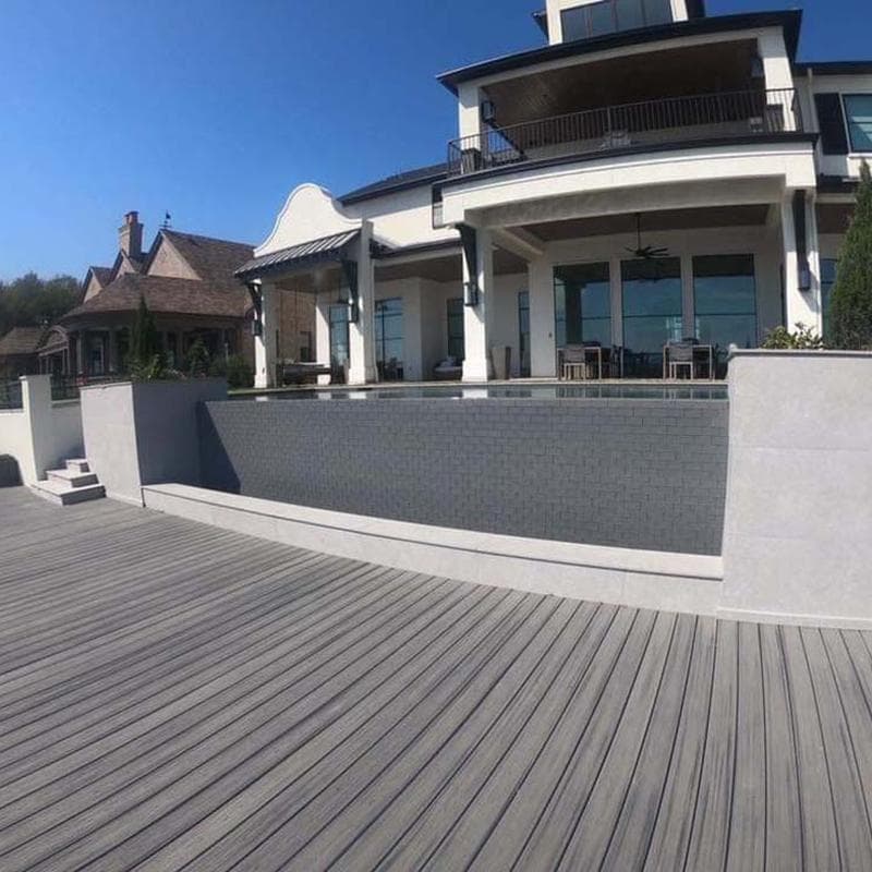 Subway Gray 2x4 Glass Mosaic 12"x12" Pool Tile - Image 3