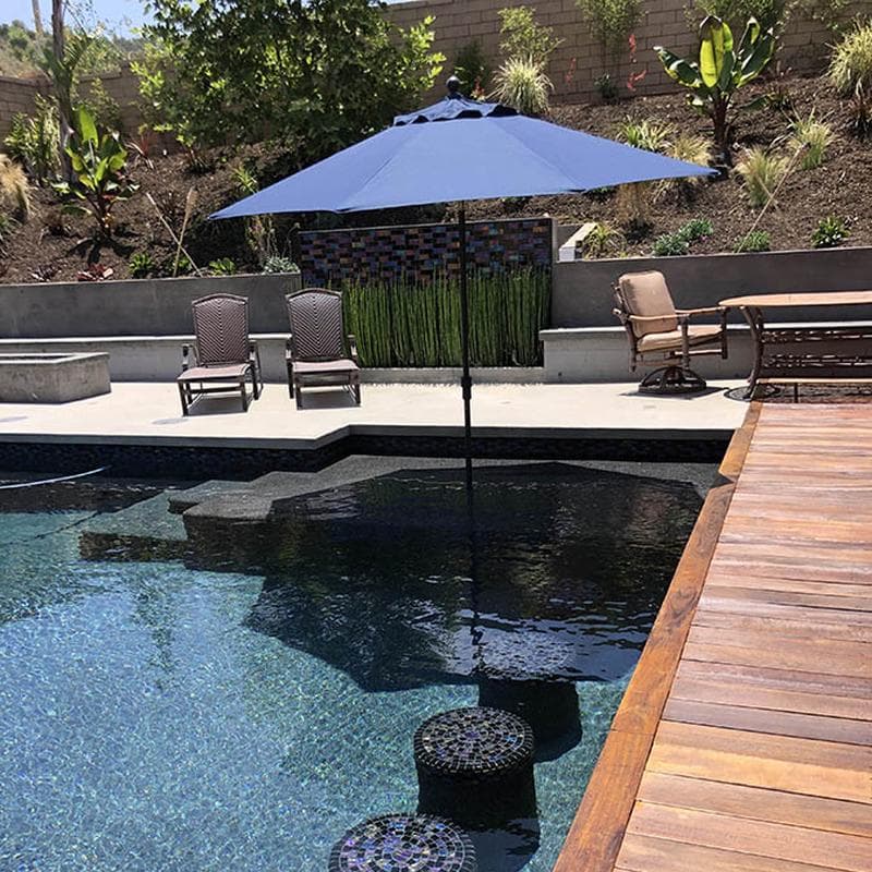 Twilight Black 1x2 Glass Mosaic 12"x12" Pool Tile - Image 6