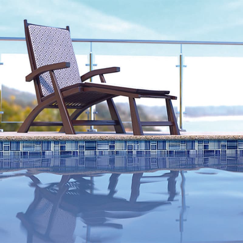 Watercolors Blue Blend Mixed Glass Mosaic 12"x12" Pool Tile - Image 6