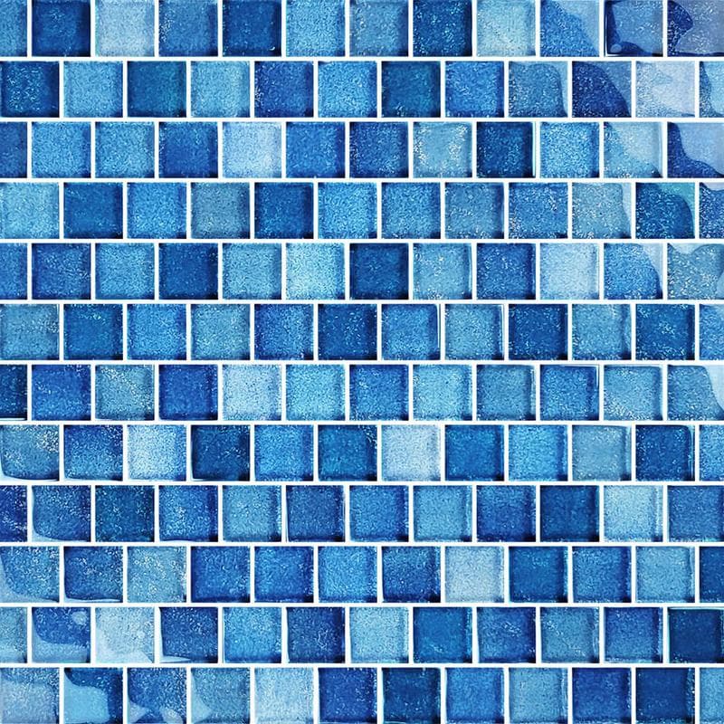 Crystal Waters Gulf Stream 1x1 Glass Mosaic 12"x12" Pool Tile - Image 1