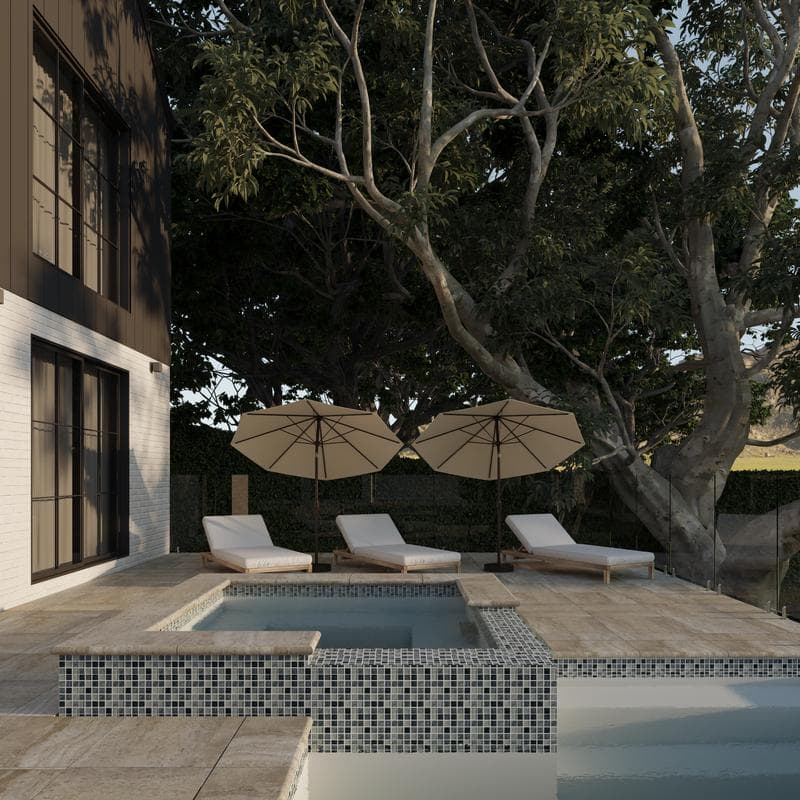 Aquabella Night Life Soul 1x1 Glass Mosaic 12"x12" Pool Tile (NL-1134) - Image 4