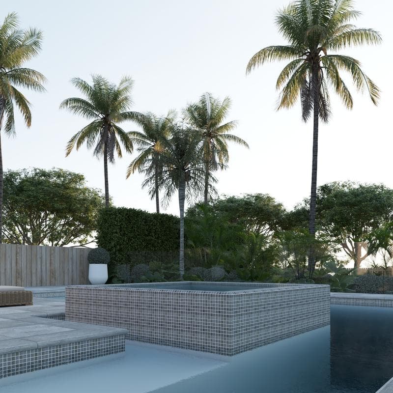 Aquabella Night Life Melody 1x1 Glass Mosaic 12"x12" Pool Tile (NL-1138) - Image 11