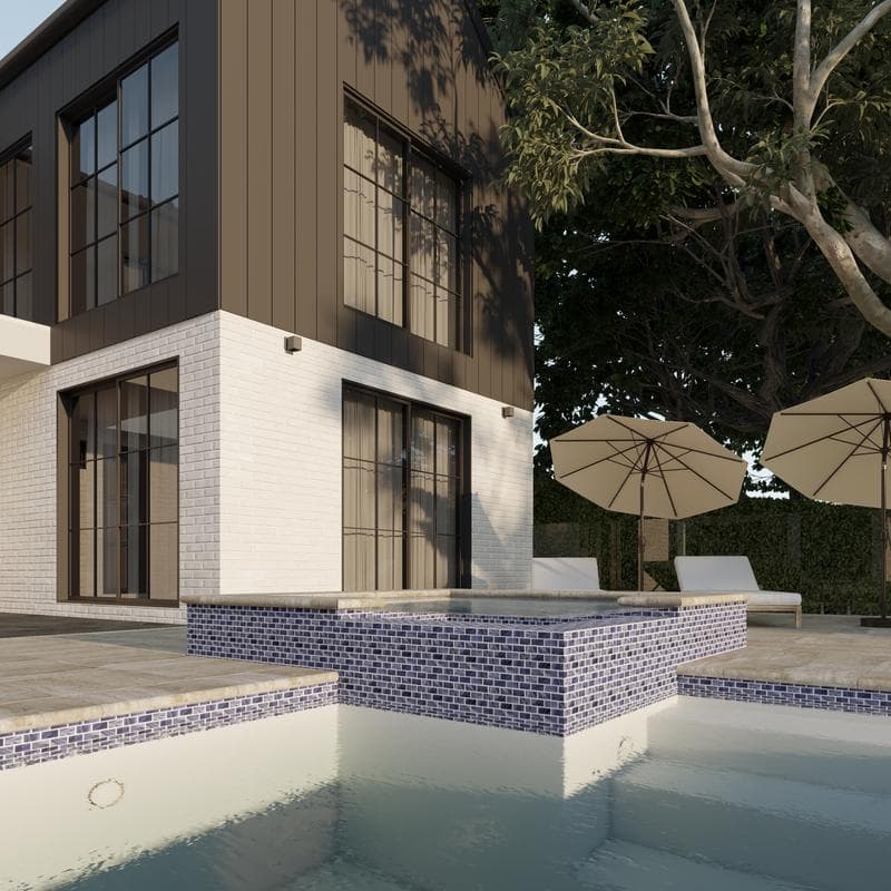 Aquabella Key West Catamaran 1x2 Porcelain Mosaic 12"x12" Pool Tile - Image 7