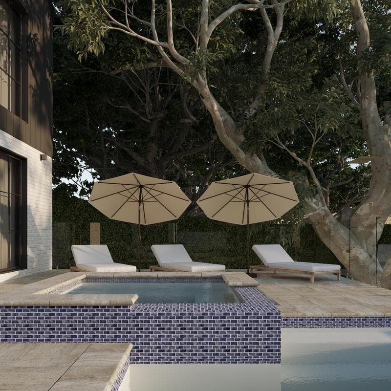 Aquabella Key West Catamaran 1x2 Porcelain Mosaic 12"x12" Pool Tile - Image 5