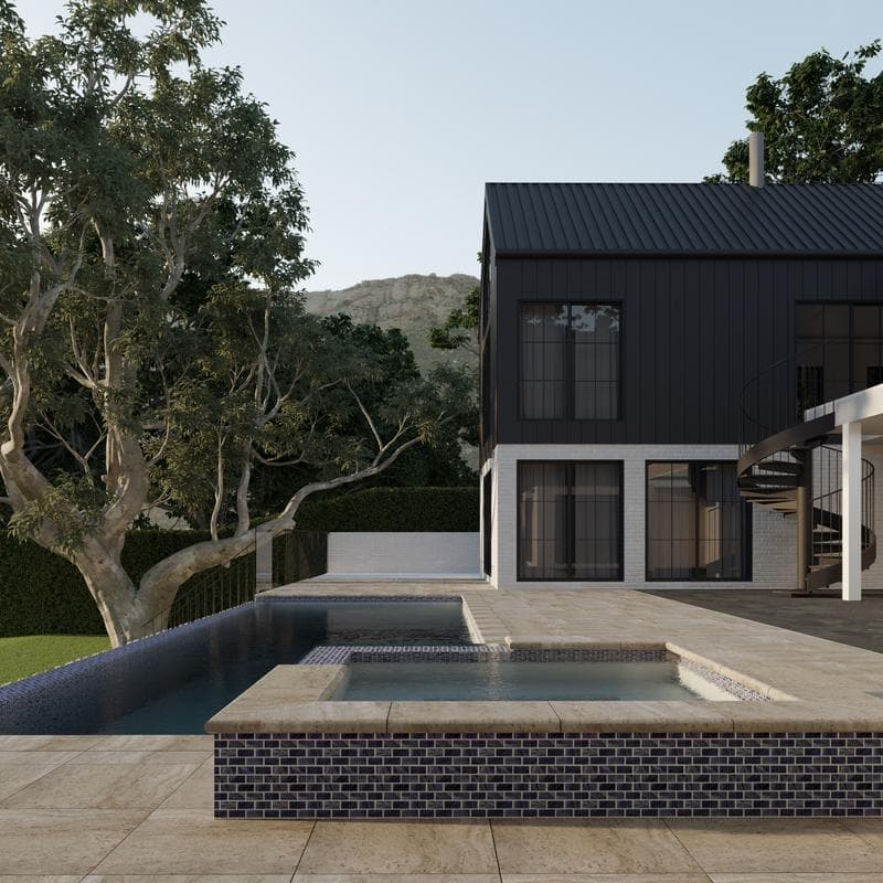 Aquabella Key West Catamaran 1x2 Porcelain Mosaic 12"x12" Pool Tile - Image 2