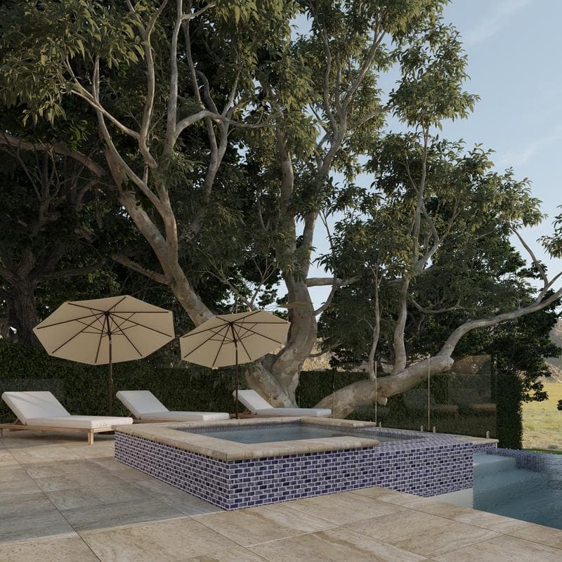 Aquabella Key West Catamaran 1x2 Porcelain Mosaic 12"x12" Pool Tile - Image 9