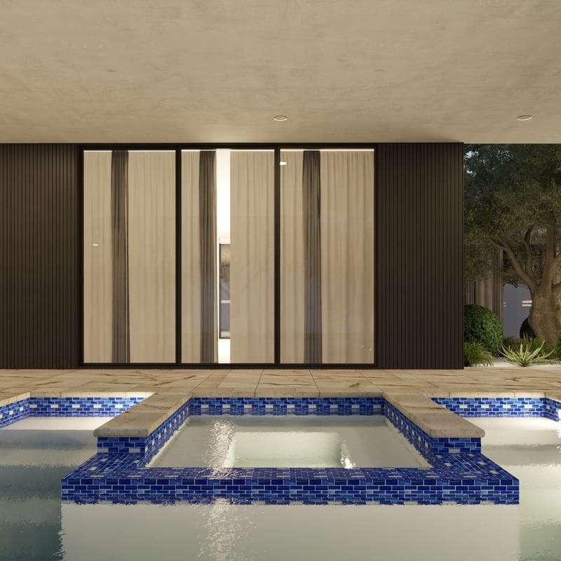 Aquabella Monet Paradise 1x2 Glass Mosaic 12"x12" Pool Tile (MS-1284) - Image 13