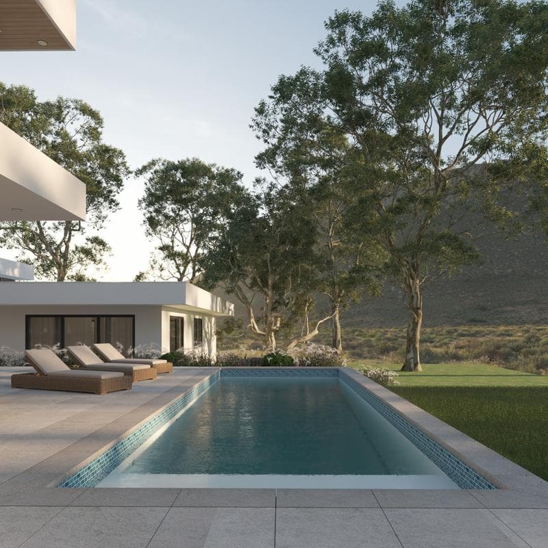 Aquabella Lakes Tahoe 1x2 Porcelain Mosaic 12"x12" Pool Tile - Image 4