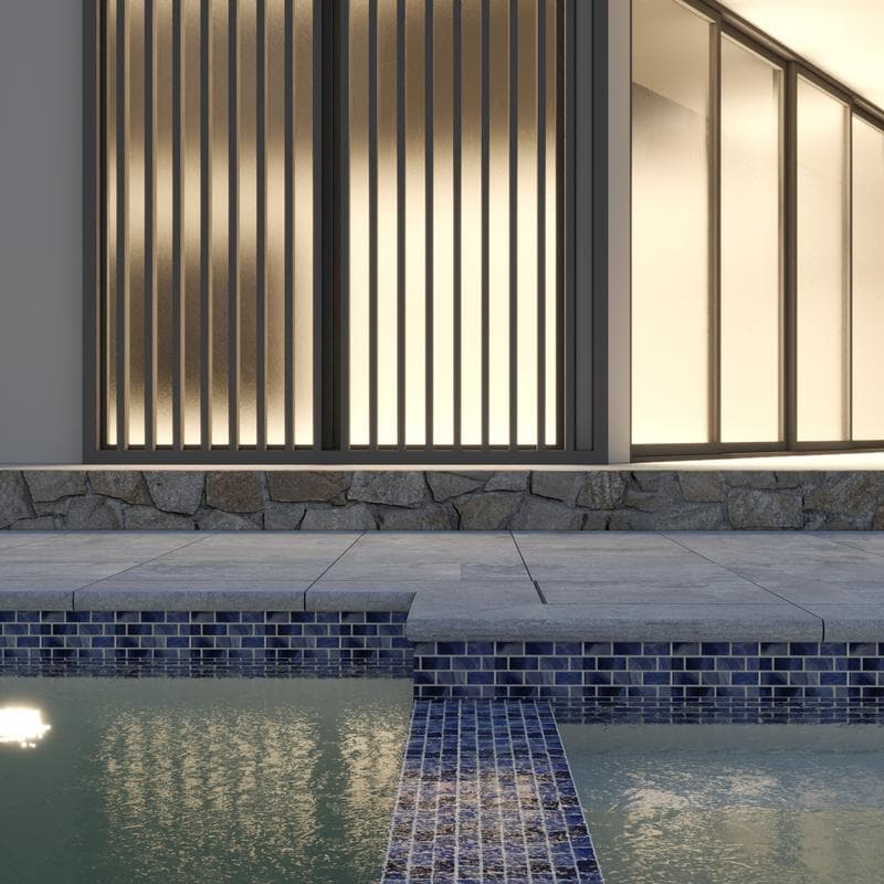 Aquabella Agate Jasper 1x2 Porcelain Mosaic 12"x12" Pool Tile - Image 12