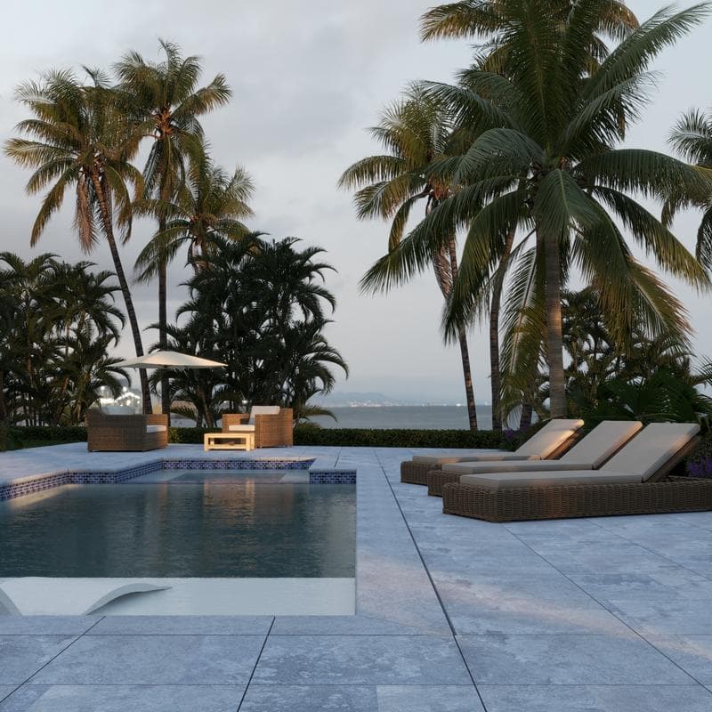 Aquabella Agate Jasper 1x2 Porcelain Mosaic 12"x12" Pool Tile - Image 5