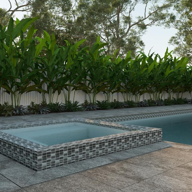 Aquabella London Westminster 1x2 Glass Mosaic 12"x12" Pool Tile (LS-1276) - Image 6