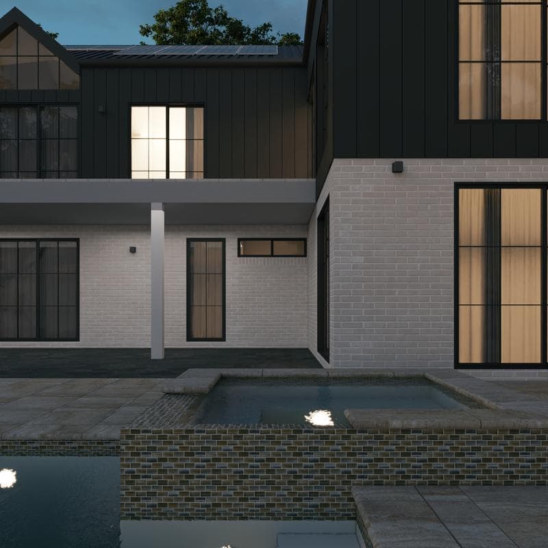 Aquabella Monet Stormy 1x2 Glass Mosaic 12"x12" Pool Tile (MS-1285) - Image 12