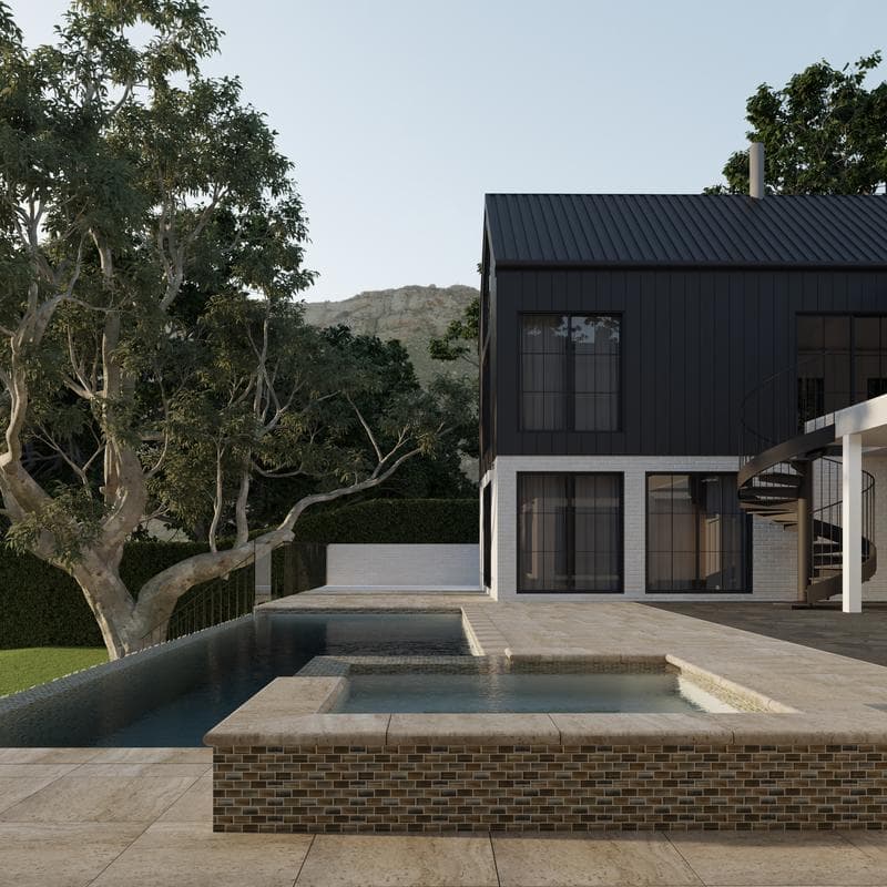 Aquabella Monet Stormy 1x2 Glass Mosaic 12"x12" Pool Tile (MS-1285) - Image 2